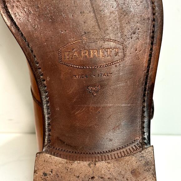 EXCELLENT Barrett Italy Single Buckle Monk Strap Derby Brown UK 9.5 / US 10.5 - Picture 12 of 13